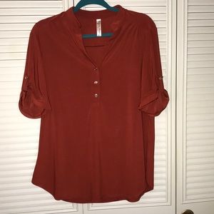 Rust color blouse